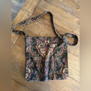 Women’s boho hippie light weight cloth bag 11” x 11”